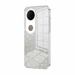 For vivo S20 Gradient Glitter Powder Electroplated Phone Case(Transparent)