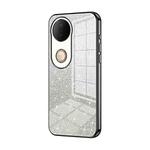 For vivo S20 Gradient Glitter Powder Electroplated Phone Case(Black)