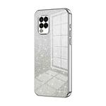 For Xiaomi Mi 10 Lite 5G Gradient Glitter Powder Electroplated Phone Case(Silver)