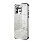 For Xiaomi Mi 11 Gradient Glitter Powder Electroplated Phone Case(Black)