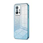 For Xiaomi 11T / 11T Pro Gradient Glitter Powder Electroplated Phone Case(Blue)