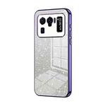 For Xiaomi Mi 11 Ultra Gradient Glitter Powder Electroplated Phone Case(Purple)