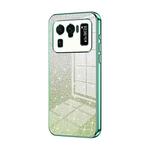 For Xiaomi Mi 11 Ultra Gradient Glitter Powder Electroplated Phone Case(Green)