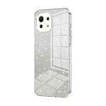 For Xiaomi Mi 11 Lite 4G / 5G Gradient Glitter Powder Electroplated Phone Case(Transparent)