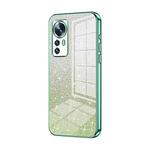 For Xiaomi 12 / 12X Gradient Glitter Powder Electroplated Phone Case(Green)