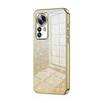 For Xiaomi 12 Pro / 12S Pro Gradient Glitter Powder Electroplated Phone Case(Gold)