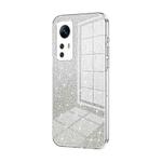 For Xiaomi 12S Gradient Glitter Powder Electroplated Phone Case(Transparent)
