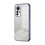 For Xiaomi 12 Lite Gradient Glitter Powder Electroplated Phone Case(Purple)