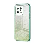 For Xiaomi 13 Gradient Glitter Powder Electroplated Phone Case(Green)