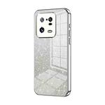 For Xiaomi 13 Pro Gradient Glitter Powder Electroplated Phone Case(Silver)