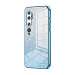 For Xiaomi Mi CC9 Pro / Mi Note 10 Gradient Glitter Powder Electroplated Phone Case(Blue)