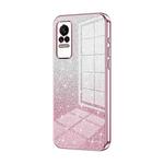 For Xiaomi Civi / Civi 1S Gradient Glitter Powder Electroplated Phone Case(Pink)