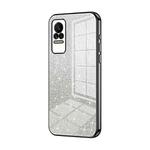For Xiaomi Civi / Civi 1S Gradient Glitter Powder Electroplated Phone Case(Black)