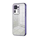 For Xiaomi Mix 4 Gradient Glitter Powder Electroplated Phone Case(Purple)