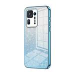 For Xiaomi Mix 4 Gradient Glitter Powder Electroplated Phone Case(Blue)