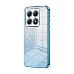 For Xiaomi 14T Gradient Glitter Powder Electroplated Phone Case(Blue)