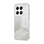 For Xiaomi 14T Gradient Glitter Powder Electroplated Phone Case(Transparent)