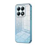 For Xiaomi 14T Pro Gradient Glitter Powder Electroplated Phone Case(Blue)