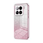 For Xiaomi 15 Gradient Glitter Powder Electroplated Phone Case(Pink)