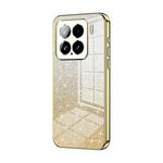 For Xiaomi 15 Gradient Glitter Powder Electroplated Phone Case(Gold)