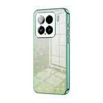 For Xiaomi 15 Gradient Glitter Powder Electroplated Phone Case(Green)