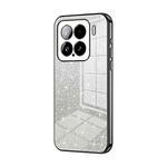For Xiaomi 15 Gradient Glitter Powder Electroplated Phone Case(Black)