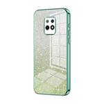 For Xiaomi Redmi 10X 5G Gradient Glitter Powder Electroplated Phone Case(Green)