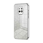 For Xiaomi Redmi 10X 5G Gradient Glitter Powder Electroplated Phone Case(Silver)