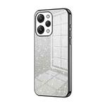 For Xiaomi Redmi 12 / Redmi Note 12R Gradient Glitter Powder Electroplated Phone Case(Black)