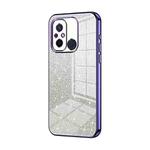 For Xiaomi Redmi 12C / 11A Gradient Glitter Powder Electroplated Phone Case(Purple)