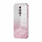 For Xiaomi Redmi K20 / K20 Pro Gradient Glitter Powder Electroplated Phone Case(Pink)