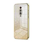 For Xiaomi Redmi K20 / K20 Pro Gradient Glitter Powder Electroplated Phone Case(Gold)