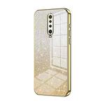 For Xiaomi Redmi K30 / K30 5G Gradient Glitter Powder Electroplated Phone Case(Gold)