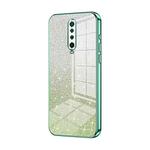 For Xiaomi Redmi K30 / K30 5G Gradient Glitter Powder Electroplated Phone Case(Green)