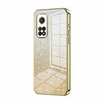 For Xiaomi Redmi K30S / Mi 10T Pro 5G Gradient Glitter Powder Electroplated Phone Case(Gold)