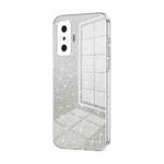 For Xiaomi Redmi K50 Gaming / Poco F4 GT Gradient Glitter Powder Electroplated Phone Case(Transparent)