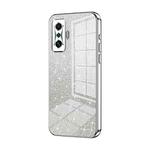 For Xiaomi Redmi K50 Gaming / Poco F4 GT Gradient Glitter Powder Electroplated Phone Case(Silver)