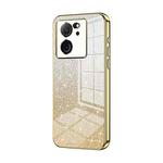 For Xiaomi Redmi K60 Ultra / Xiaomi 13T Gradient Glitter Powder Electroplated Phone Case(Gold)