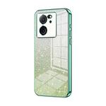 For Xiaomi Redmi K60 Ultra / Xiaomi 13T Gradient Glitter Powder Electroplated Phone Case(Green)