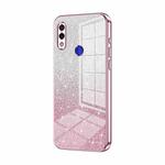 For Xiaomi Redmi Note 7 / Note 7 Pro Gradient Glitter Powder Electroplated Phone Case(Pink)