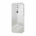 For Xiaomi Redmi Note 8 Pro Gradient Glitter Powder Electroplated Phone Case(Transparent)