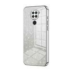 For Xiaomi Redmi Note 9 / 10X 4G Gradient Glitter Powder Electroplated Phone Case(Silver)