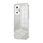 For Xiaomi Redmi Note 10 Pro/10 Pro Max Gradient Glitter Powder Electroplated Phone Case(Transparent)
