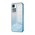 For Xiaomi Redmi Note 11 Pro+ 5G Gradient Glitter Powder Electroplated Phone Case(Blue)