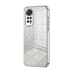 For Xiaomi Redmi Note 11 Global / Note 11S Gradient Glitter Powder Electroplated Phone Case(Silver)