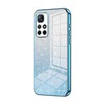 For Xiaomi Redmi Note 11T 5G/Note 11S 5G Gradient Glitter Powder Electroplated Phone Case(Blue)