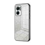 For Xiaomi Redmi Note 11E / Redmi 10 5G Gradient Glitter Powder Electroplated Phone Case(Black)