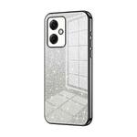 For Xiaomi Redmi Note 12R Pro Gradient Glitter Powder Electroplated Phone Case(Black)