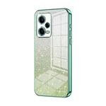 For Xiaomi Redmi Note 12 Pro 5G Gradient Glitter Powder Electroplated Phone Case(Green)