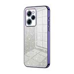 For Xiaomi Redmi Note 12 Pro Speed Gradient Glitter Powder Electroplated Phone Case(Purple)